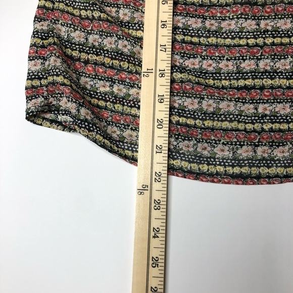 H.I.P Floral Made In USA Polyester Top Size Small‎ - Picture 7 of 10